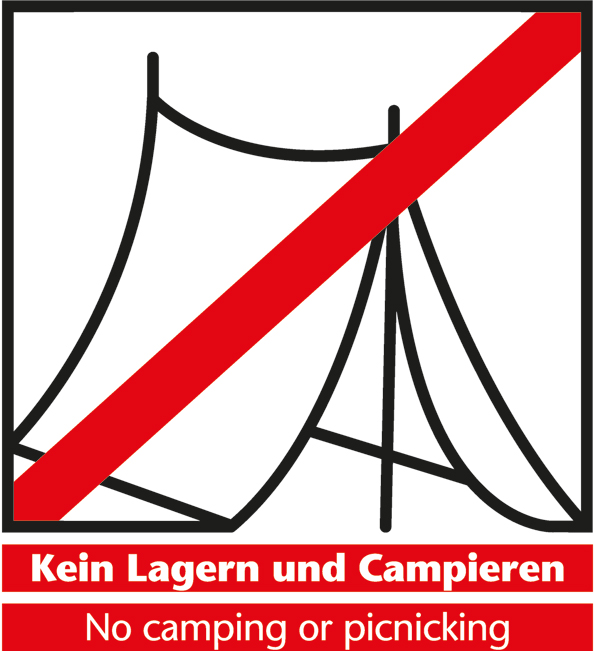 Kein Lagern und Campieren